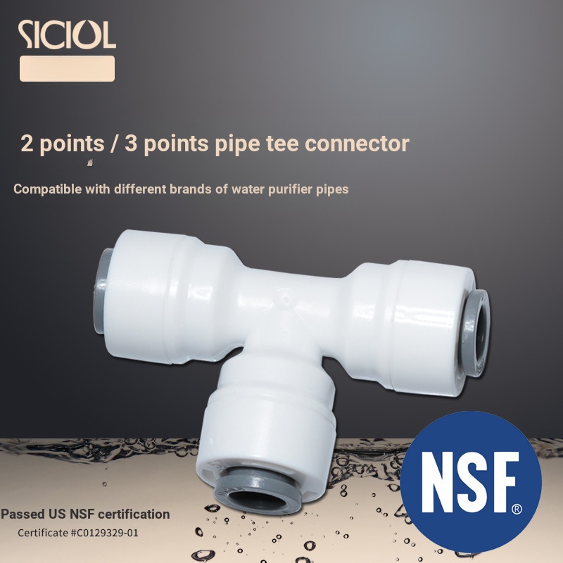 B b.Best-Selling Happy Color เครื่องกรองน้ํา Tee Joint 2 Points pe Pipe Tee Joint 3 Points T-Type Te