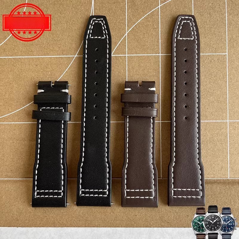 เหมาะสําหรับ IWC ของแท้หนัง IWC Pilot The Little Prince Mark 18 Charizard Series นาฬิกา Cowhide Stra