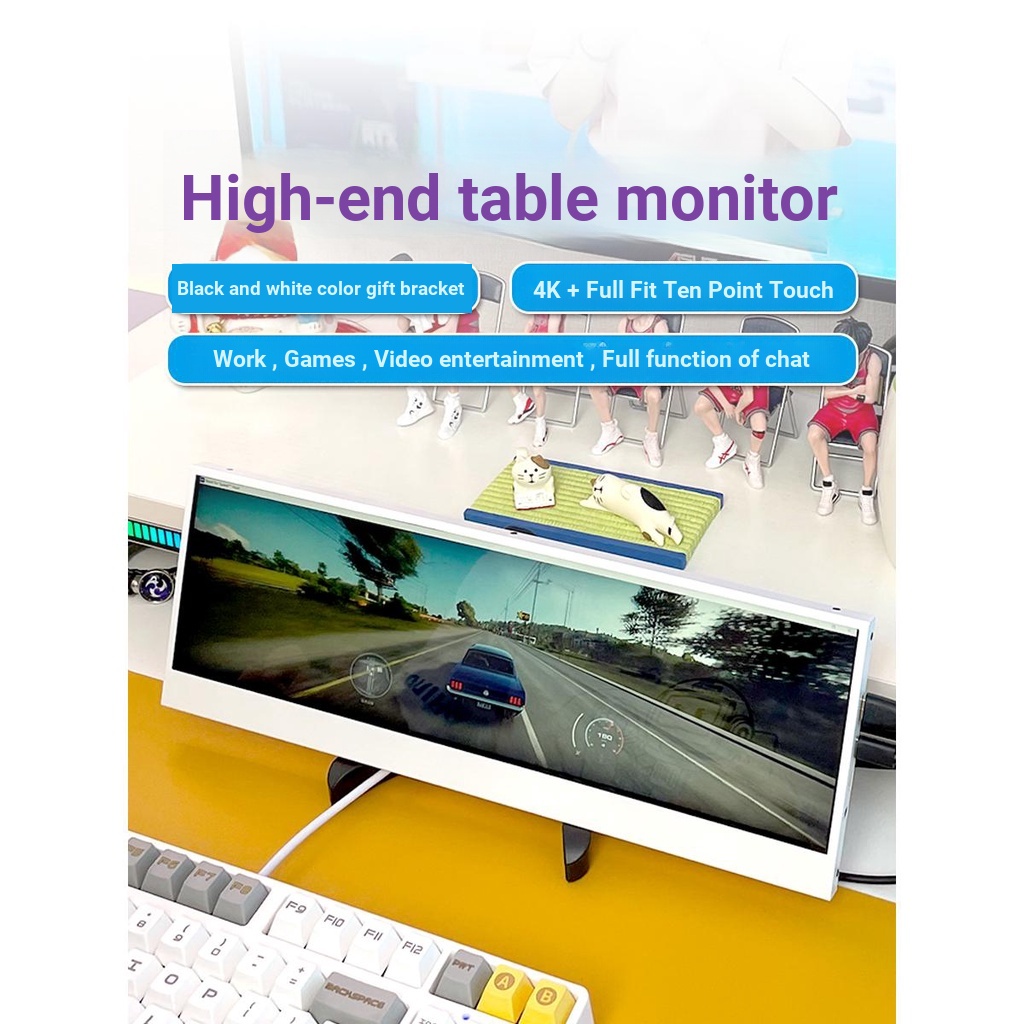 หน้าจอการกําหนดค่าแชสซี หน้าจอ aida64 หน้าจอส่วนขยาย Asus สไตล์เดียวกัน Dual Screen 4K โต๊ะคอมพิวเตอ