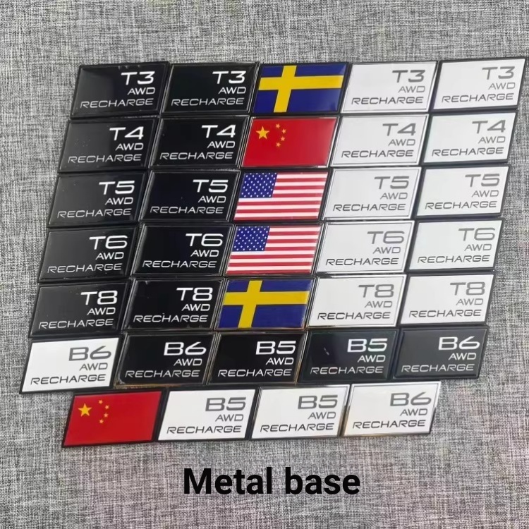 เหมาะสําหรับ Volvo XC90XC60 ด้านหลัง XC40 ดัดแปลงโล่ป้าย B5B6T3T5T6T8T4 ป้ายตกแต่ง