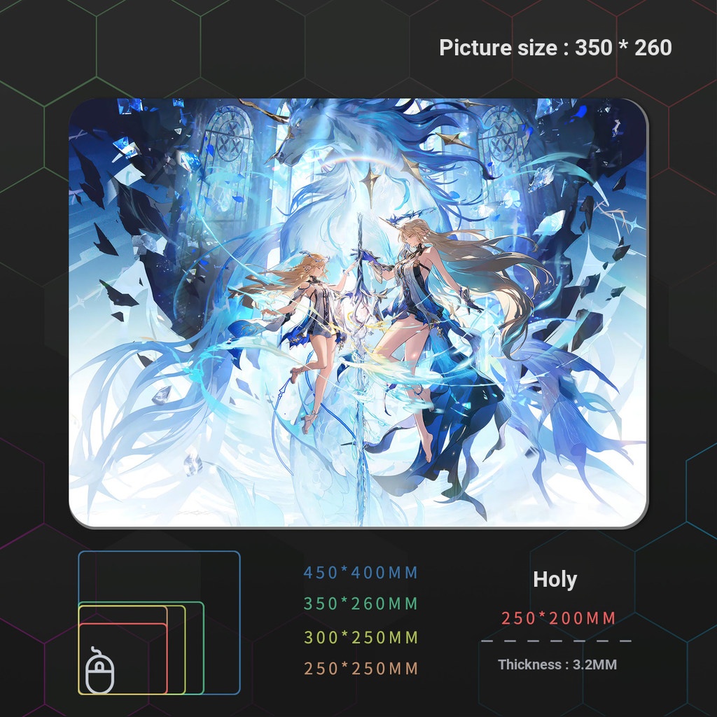 แผ่นรองเมาส์ยาง Tempered Hard Smooth FPS Gaming Game การปรับแต่งสํานักงานกันน้ํา