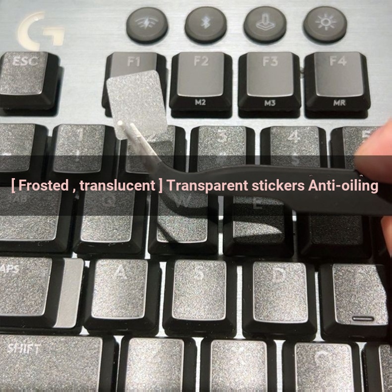 Logitech G813 G913 G915 TKL สติกเกอร์คีย์บอร์ดฟิล์มปุ่ม Anti-Oiling Matte โปร่งใส