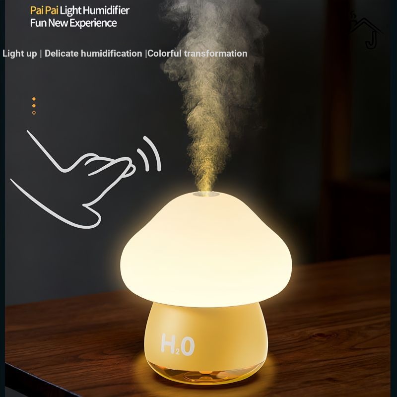 [JJ HOME] เห็ดไฟกลางคืนบรรยากาศแสงความชื้นสํานักงานในครัวเรือน Healing ตกแต่งของขวัญแลกเปลี่ยน