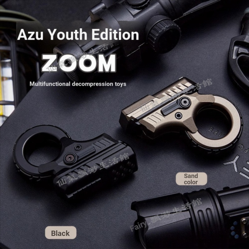 Azu Push ยี่ห้อ E Youth Edition Ratchet สแตนเลสไทเทเนียม Fidget Spinner ของเล่นบีบอัดของเล่นน่าเบื่อสําหรับชายหญิง Class ของขวัญ