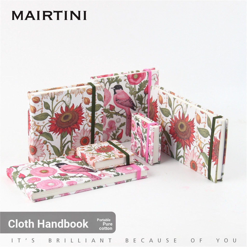 Martini Mini ผ้าผ้าฝ้ายแท้ Square Handbook สีน้ํา Sketch Sketch Sketch Sketch Sketchbook Sketch แบบพ