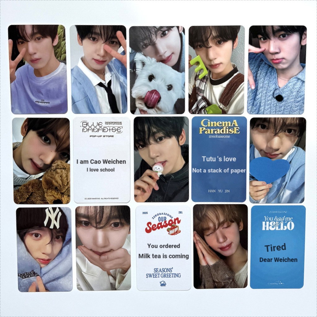 การ์ด yujin สินค้า Chen zb1 ผสม Galaxy Group Photocard การ์ดของขวัญพิเศษ Photocard ซีล Zhon han 8K20
