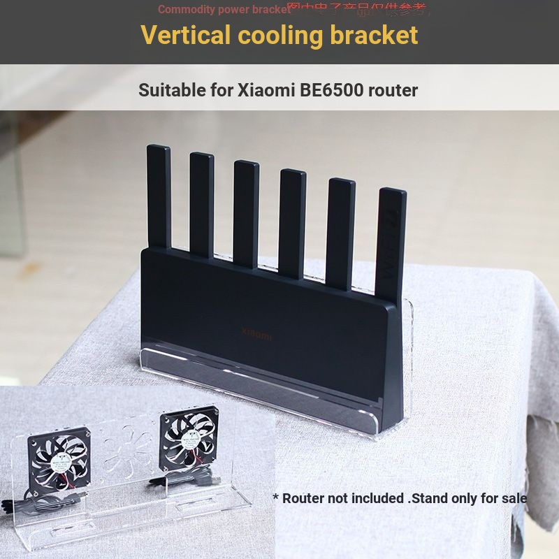 หม้อน้ําตั้งโต๊ะตรงเหมาะสําหรับ Xiaomi BE6500/BE5,000usb พัดลมเป่าฐานยึดเรียบง่าย