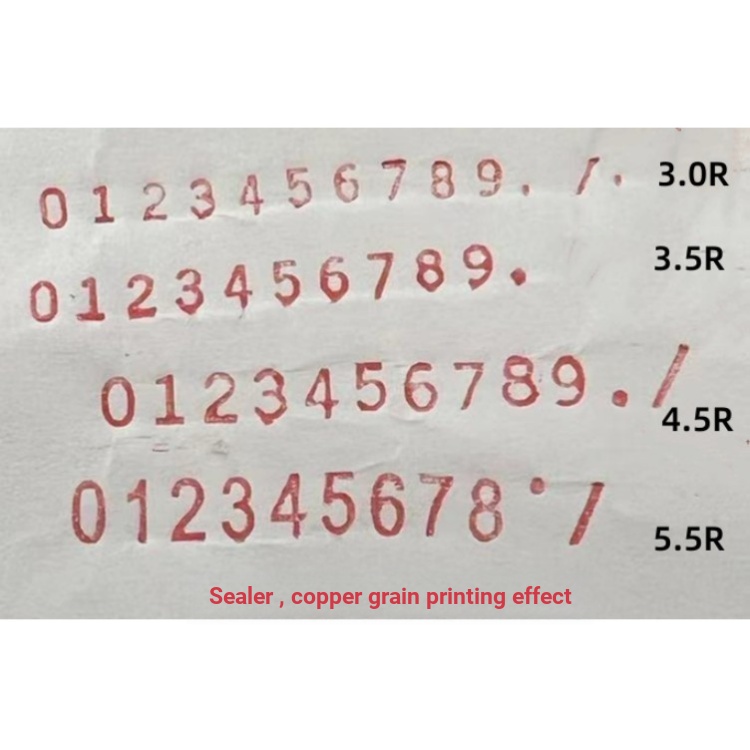 Tyk b.ทองแดง Word Grain Ink Roller เครื่องซีลต่อเนื่อง Word Grain 980/1,000 ประเภทเครื่องซีล Word Gr