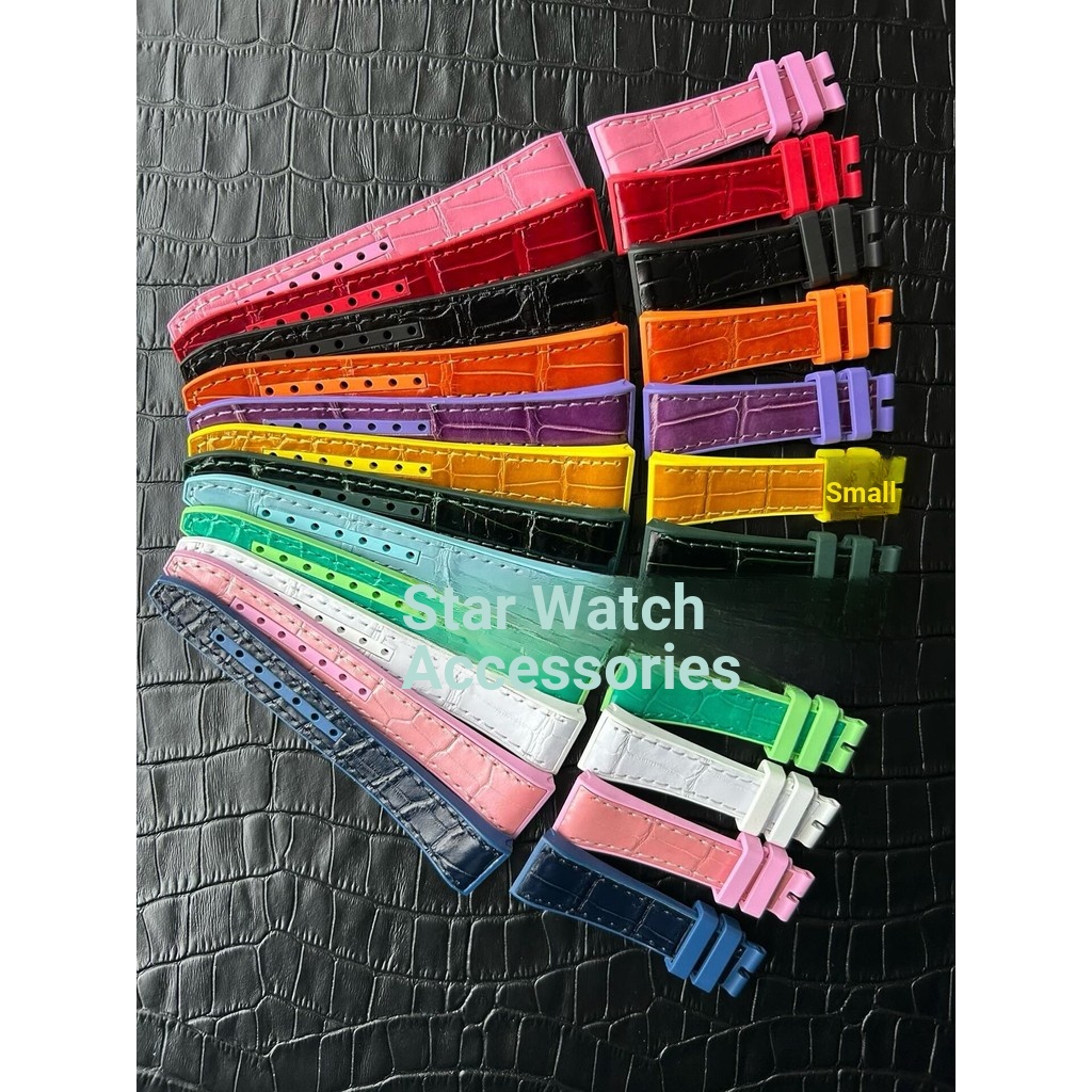 FM Frank Muller V32 Strap เหมาะสําหรับ Frank Muller V32 Series สติ๊กเกอร์เทปนาฬิกาหนังจระเข้ 1 Ah ⃣ 