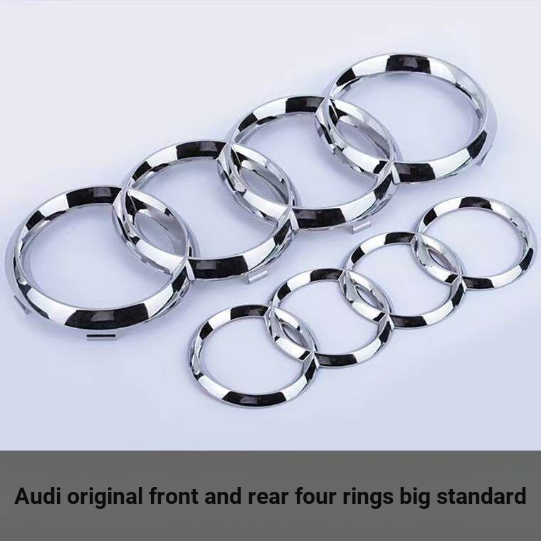 Audi a6l China Net Label ป้ายรถ A3 ป้ายด้านหน้า A5/A4L/A7 ป้ายสี่แหวน Q2L/Q3Q5L/Q7 ป้ายหาง