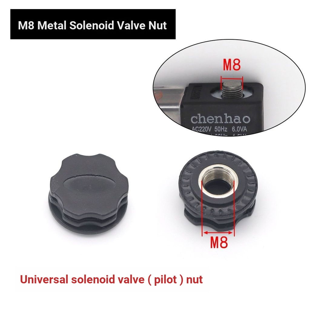 Solenoid วาล์ว Nut 4V210-08/4V310/4V410 อุปกรณ์เสริมคงที่ Fastened โลหะ Nut Coil 24V NFG7