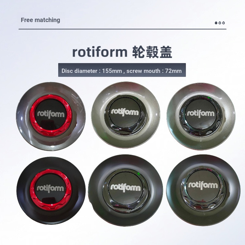 R ROTIFORM Hub Cap robotform Hex เกลียวฝาครอบล้อเส้นผ่านศูนย์กลางภายนอก 155 มม. Hub Cap Thread 72 มม.