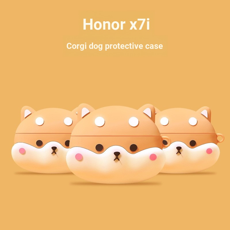 เหมาะสําหรับ Honor LCHSE X7i เคสป้องกัน Honor x7i เคสหูฟัง EarBudsx7i เคสป้องกันซิลิโคนกันกระแทก