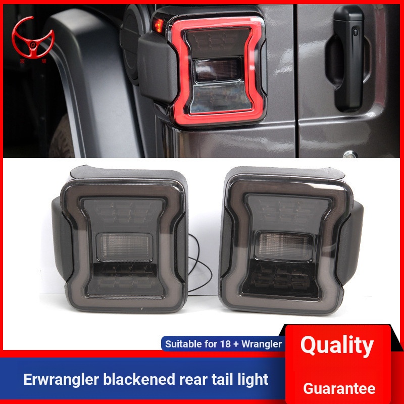 4J2Q 18 19 20JL Wrangler JL Wrangler ดัดแปลงไฟท้ายด้านหลังสีดํารุ่น US รุ่นยุโรป