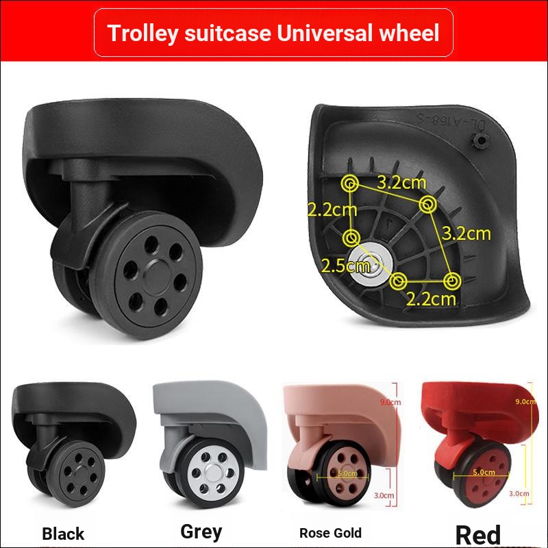 ❧ล้อเปลี่ยน √ ล้อสากล❧รถเข็นกระเป๋าเดินทางอุปกรณ์เสริมล้อ LBJ B-162 LK ขนาดเล็ก/DL-A168S Rongda G185