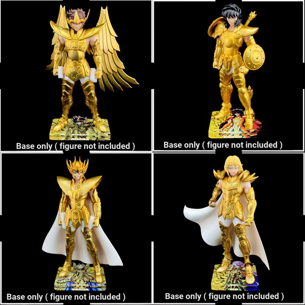 [ไม่รวมตุ๊กตา] ฐานหล่อแกะสลัก Golden Saint Seiya Series Ariesha Sagitarius Virgin Libra Mosaga เด็ก 