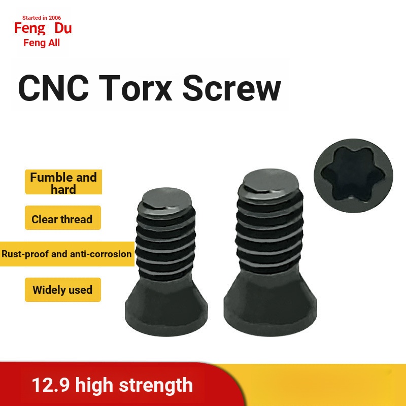 U เจาะเฉพาะมีดบาร์สกรู High-Strength Bolt Torx Slot หกเหลี่ยมซ็อกเก็ตสกรูเกรด 12.9 M1.8 M2M3M4M5