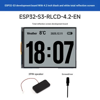 ESP32-S3 4.2 นิ้ว RLCD กระดานพัฒนาหน้าจอสะท้อนแสงเต็มรูปแบบ 300 x 400 ความละเอียดรองรับการสื่อสาร Wi-Fi และ BLE Dual Mode และ AI Voice Trading รองรับ Xiaozhi AI deepseek