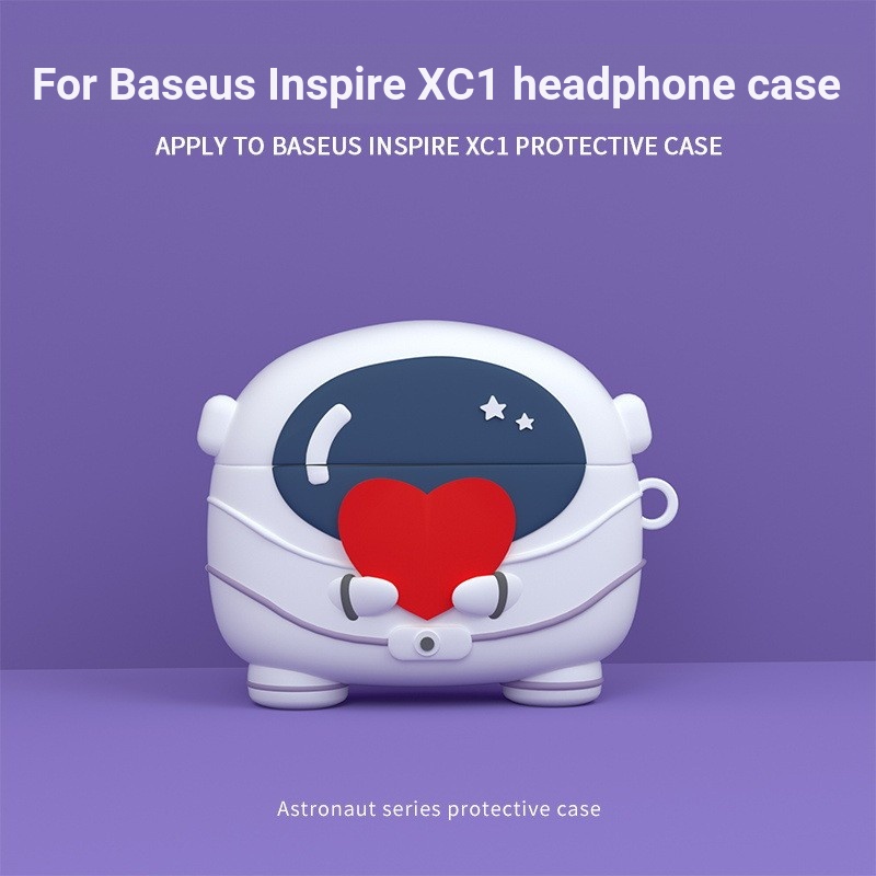 เหมาะสําหรับ Baseus Inspire XC1 เคสป้องกันชุดหูฟังบลูทูธไร้สาย Baseus Inspire XC1 เคสนุ่มการ์ตูน