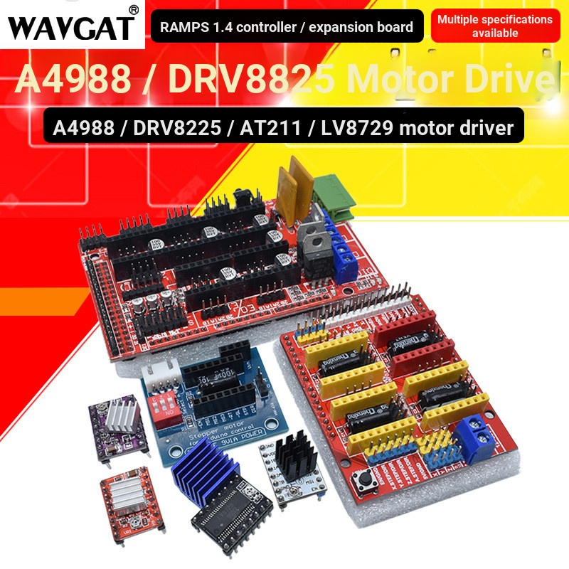 ราคาต่ํา Seckill 3D อุปกรณ์เสริมเครื่องพิมพ์ A4988 Stepper Motor Driver โมดูล DRV8825 Stepper Motor 