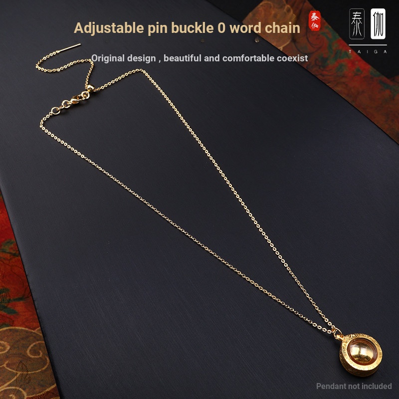 T Thailand Amulet Chain Simple Pin Buckle Adjustable O-Shaped Chain Pull-out Money-Absorbing Star Mo