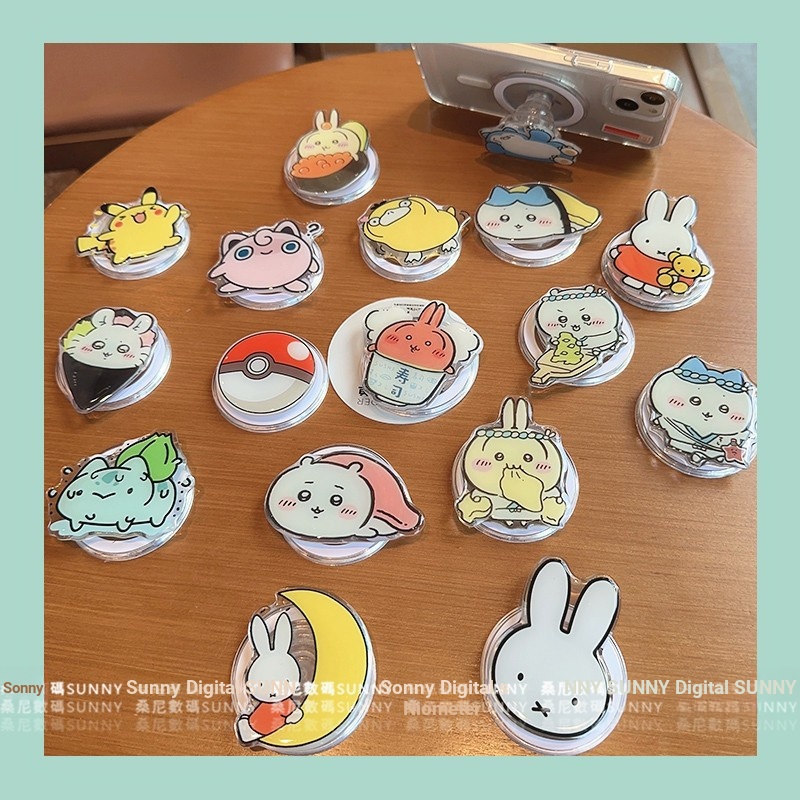 ที่วางแม่เหล็ก magsafe ที่วางโทรศัพท์มือถือ chikawa chikawa Miffy Rabbit Pokémon Pikachu น่ารัก