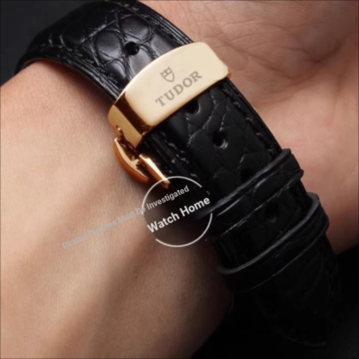 [เครื่องมือติดตั้งฟรี] TUDOR TUDOR สายหนังจระเข้ชายหนังแท้ต้นฉบับ