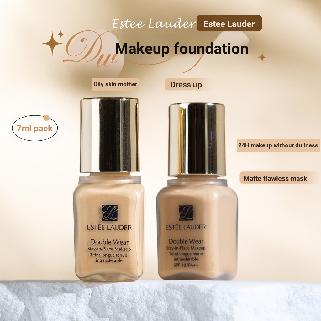 Estee Lauder Liquid Foundation dw17 ตัวอย่าง 1w1 แต่งหน้าติดทนนาน Lasting Oil Control คอนซีลเลอร์ 7m