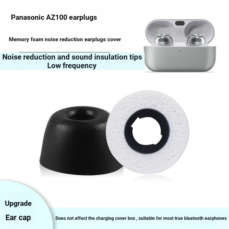 Anti-Drop Memory Foam Panasonic AZ100 Earplug เคสป้องกัน Anti-Slip Panasonic az80 เปลี่ยนหูหมวกป้องกันกรณี Panasonic Technics EAH-AZ100 Earplug ฝาครอบเปลี่ยนหูหมวก