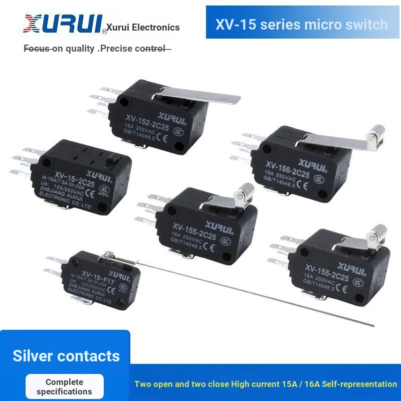 Xurui Micro Switch XV-15/152/153/154/155/156-1C/2C25 เดี่ยว/คู่ DS438X-2