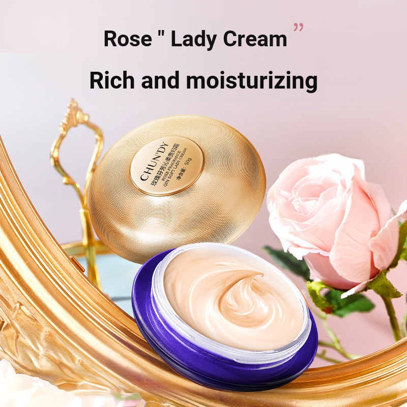 Pure Point Rose Fragrance Refreshing Lady Cream คอนซีลเลอร์ Brightening Pearl Cream Plain Cream 50g