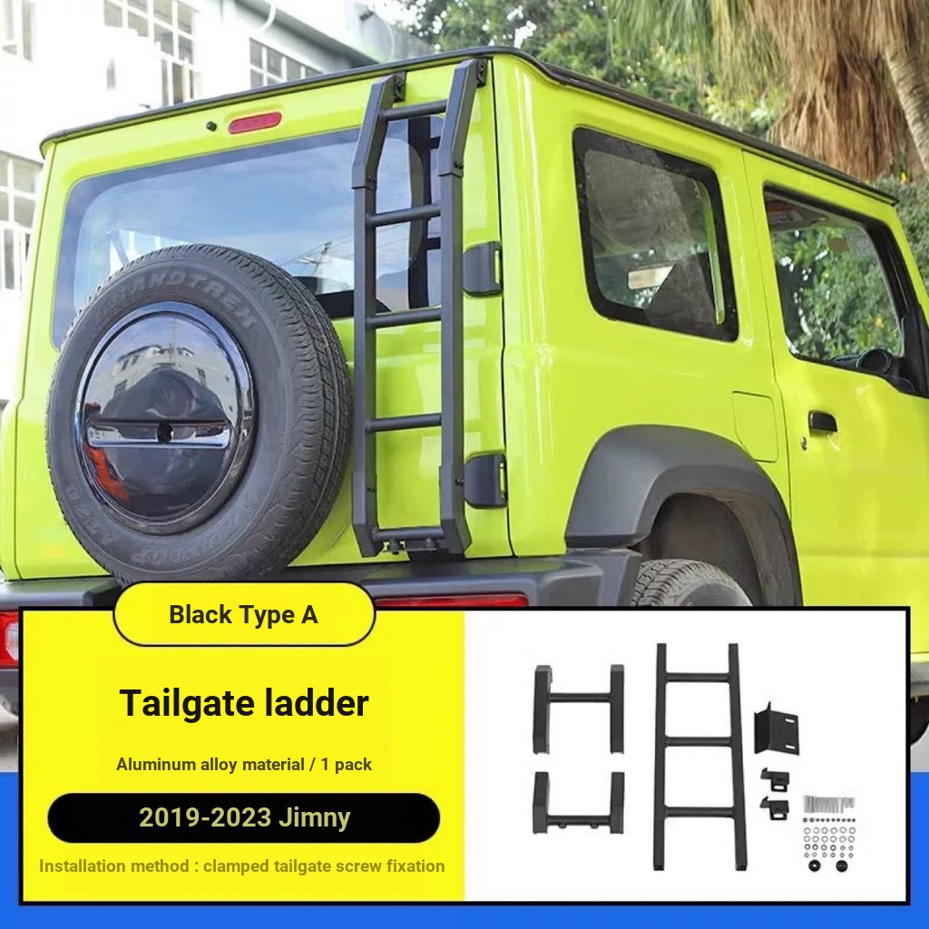 Yuchi International Jimny Accessories 18-25 Jimny Tailgate Climbing Ladder Modification Parts ด้านหล