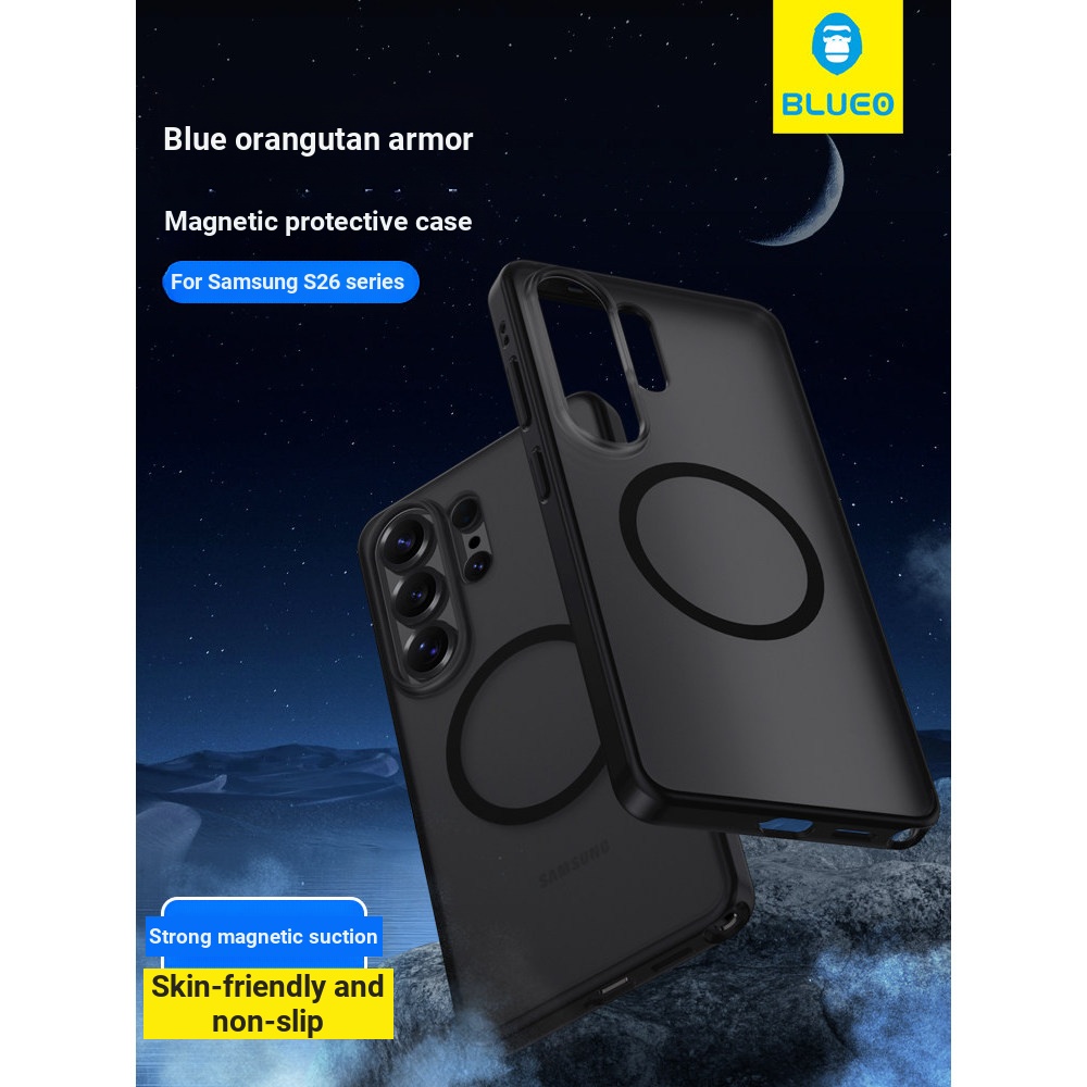 Blueo Samsung S24 U รวมทุกอย่างกันกระแทกกึ่งโปร่งใสเคสเกราะ S25 Plus Frosted S24 U รวมทุกอย่าง Shock