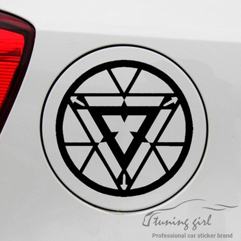 สติกเกอร์รถ Arc Reactor MCU เหล็กสะท้อนแสงตกแต่งสําหรับการใช้ถังหมวกกันชนตกแต่ง Trunk รถจักรยานยนต์คอมพิวเตอร์แล็ปท็อป