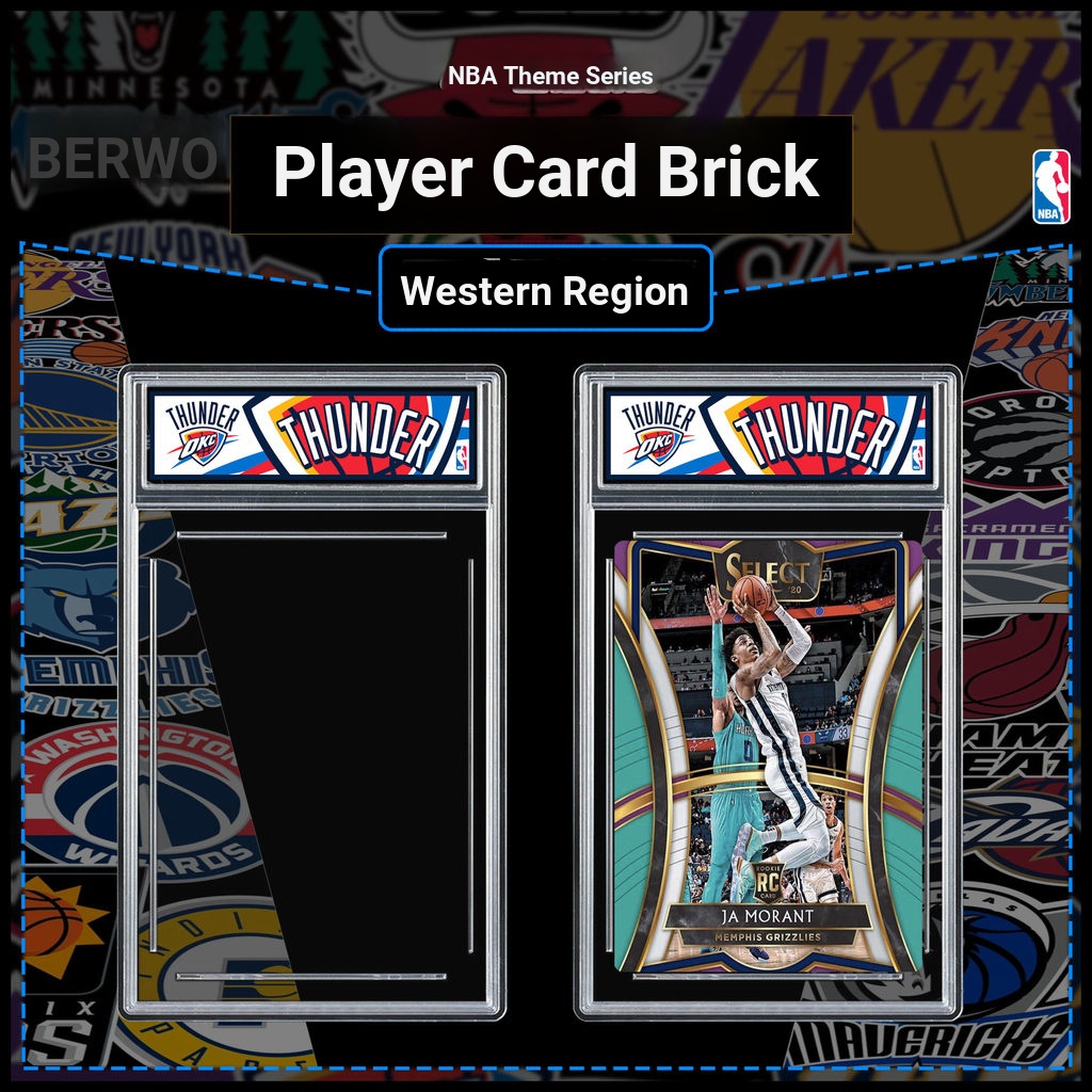 Star Card Card Brick Anti-Ultraviolet panini Card Case NBA Western Team Series Card Brick