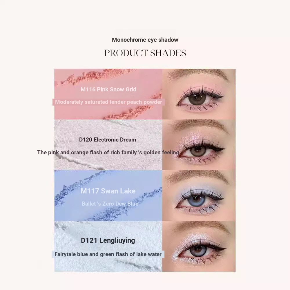 YMQF Joocyee Yeast Color Smoky Monochrome Eyeshadow Matte Fine Glitter Pearl Glitter Color Rendering