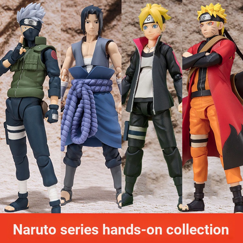 SHF Naruto Movable Naruto Sasuke Kakashi Uchiha Itachi รูปของเล่นตุ๊กตา