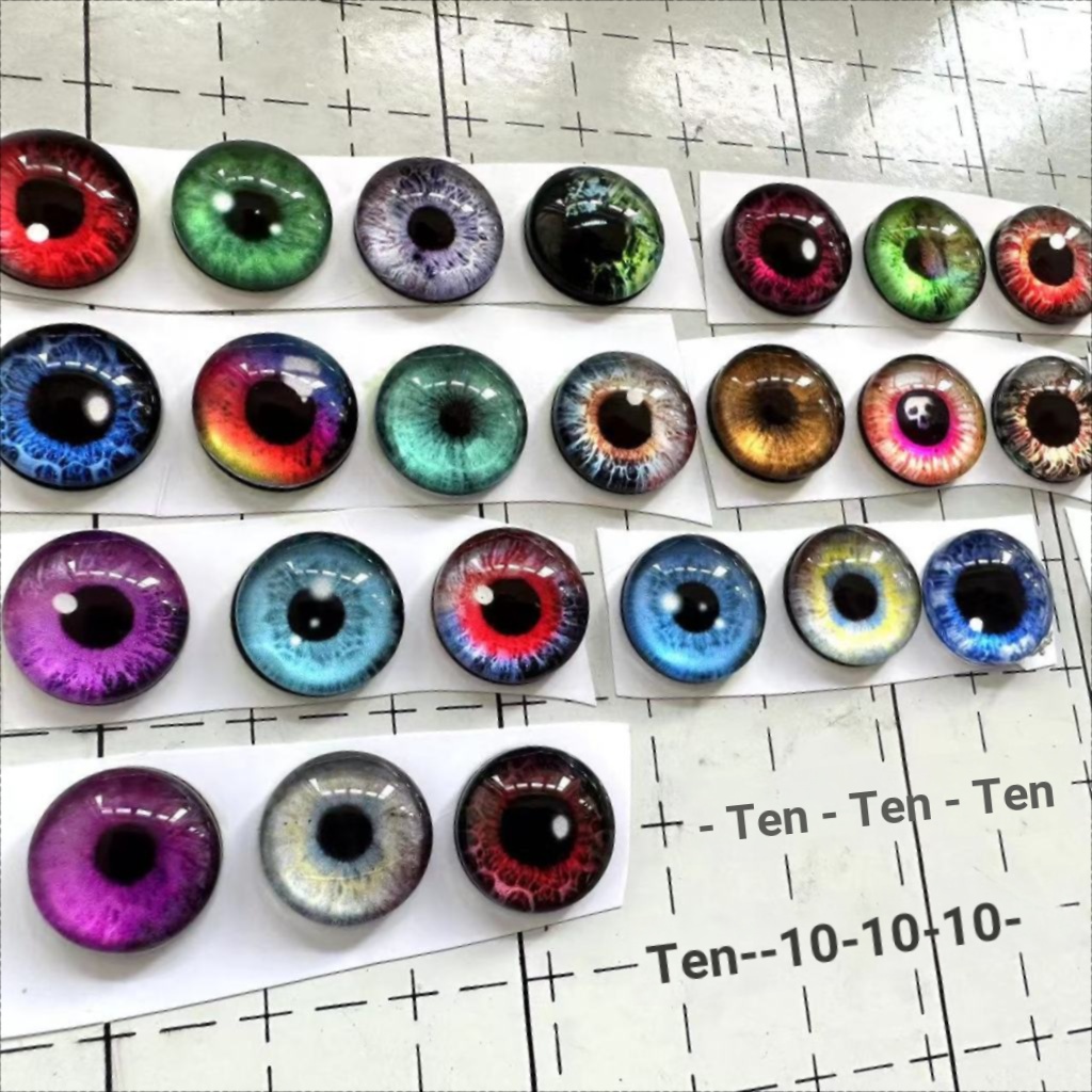 3d จําลอง Eye Patch Eye diy สีสันตาขนสัตว์ Felt ตุ๊กตาจําลองที่แตกต่างกันตา bjd Eyes Little Monster 