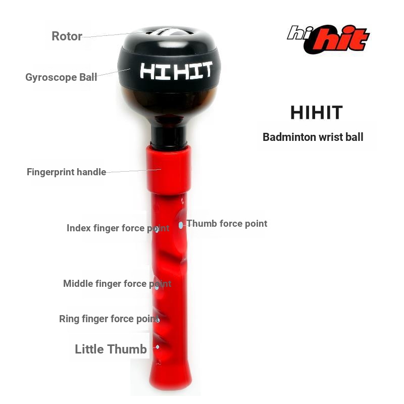 HIHIT แบดมินตัน Finger Power ข้อมือ Ball Band Handle ข้อมือ Power Ball Handle Ball