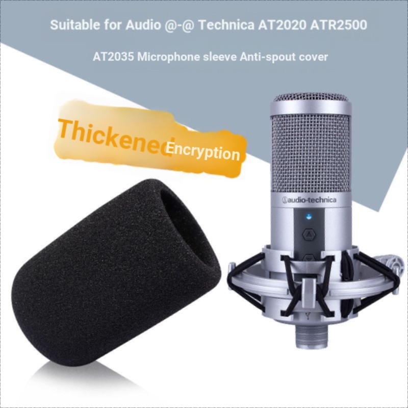เหมาะสําหรับ Audio-Technica ไมโครโฟน AT2020 ไมโครโฟน ATR2500 AT2035 AT4040 Anti-Noise ฟองน้ํา BL4A