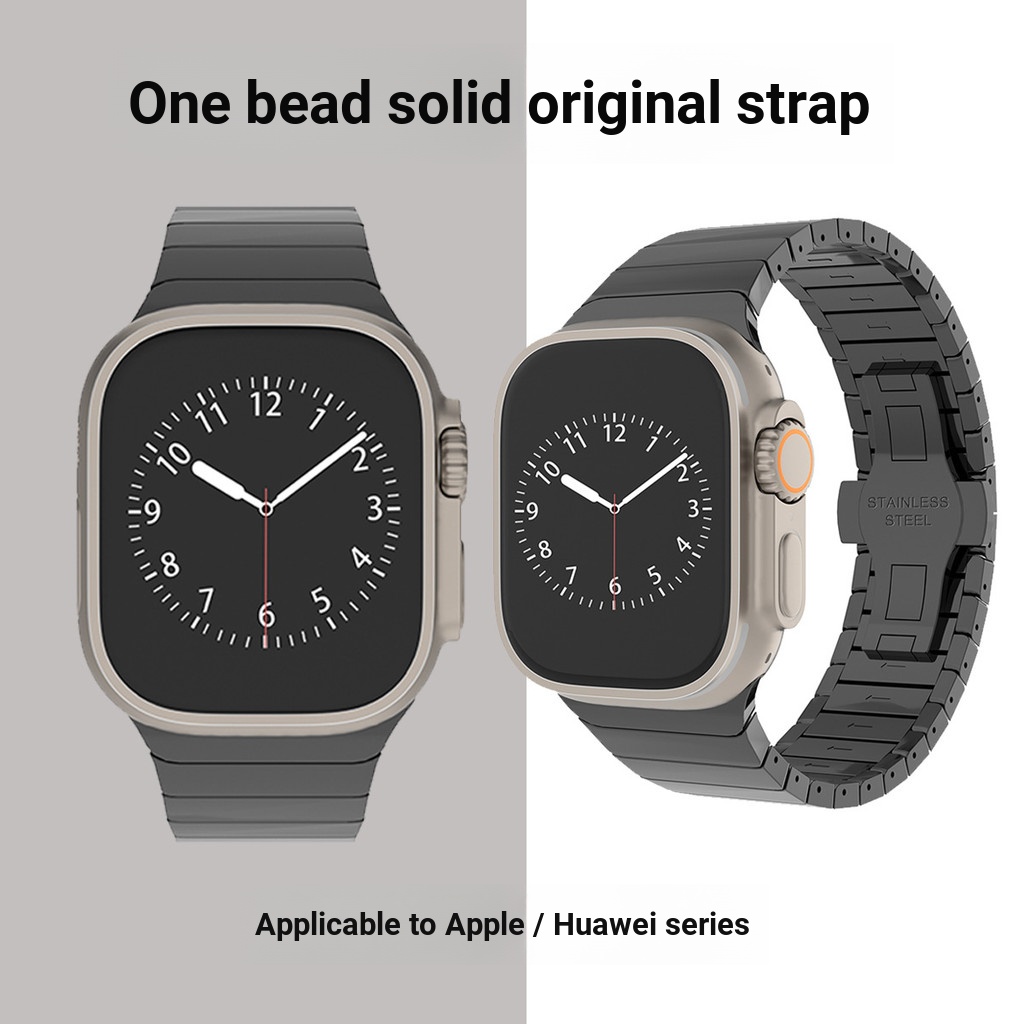 เหมาะสําหรับสาย applewatch โลหะ Huawei gt One Bead Bamboo Ultra2s789 สายนาฬิกา