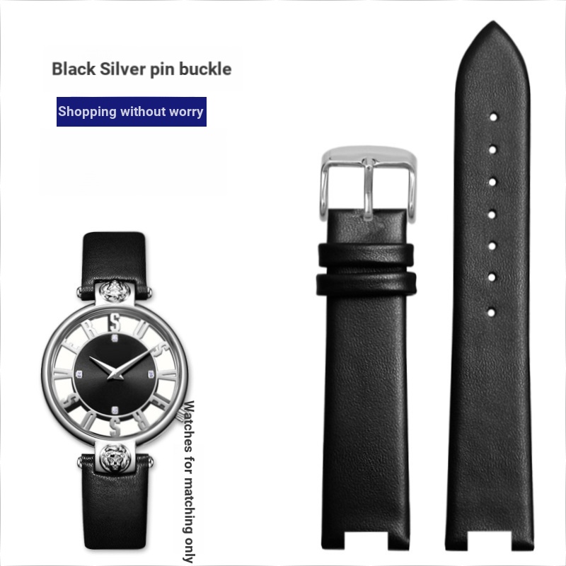 Notch สายนาฬิกาหนังแท้เหมาะสําหรับ VERSUS VERSACE VERSACE หญิง VSP490118/อุปกรณ์เสริม VSPCD2217
