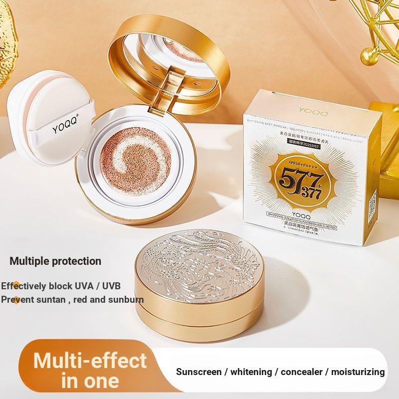 377+577 Whitening Sunscreen Cushion cc Cream คอนซีลเลอร์ Moisturizing Isolation Moisturizing SPF50+B