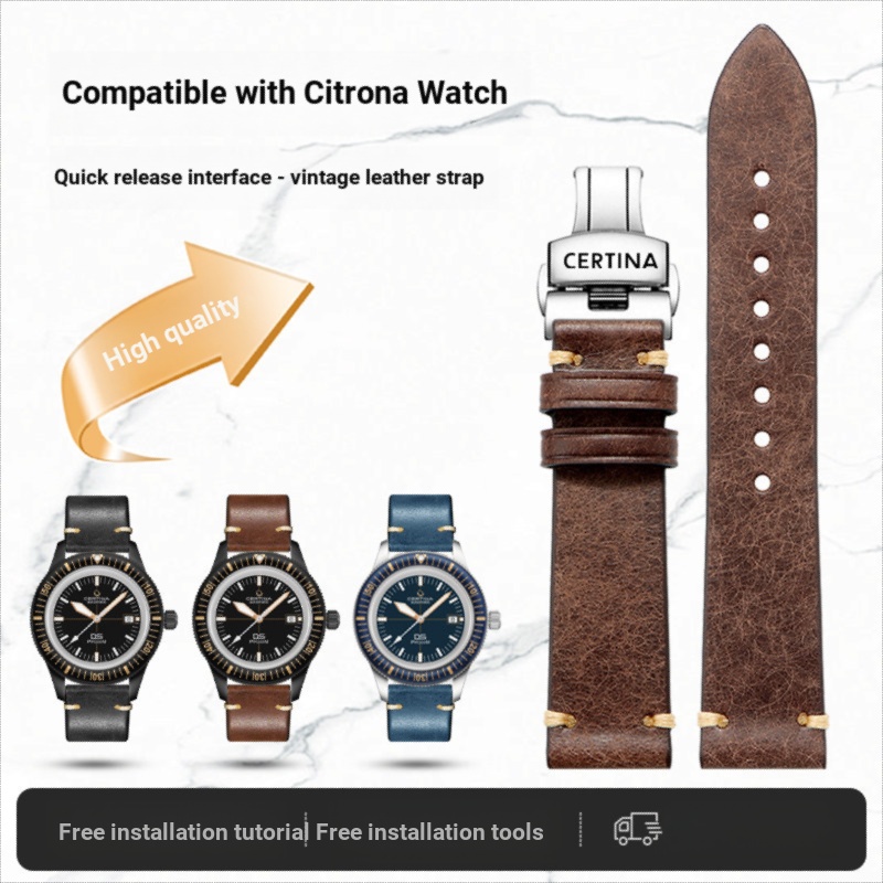 สายนาฬิกาสายคล้องคอเหมาะสําหรับ Citrina สายคล้อง Kinetic Energy DS PH 200m เต่าทะเล 1888 ผู้ชาย Retr