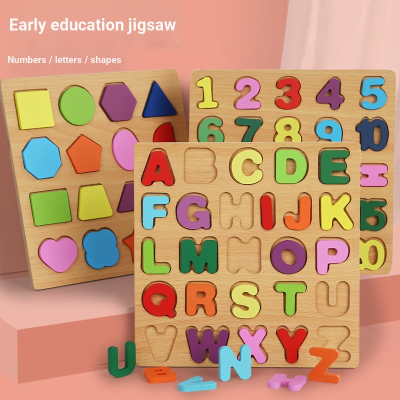 Fangfang Number Puzzle ของเล่นเพื่อการศึกษา Board Puzzle Early Education Puzzle Building Blocks Hand
