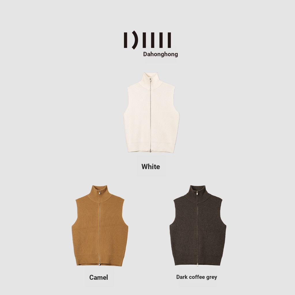Dahong [Layered Log] Winter Wool Blended เสื้อแขนกุดเสื้อกั๊กผู้หญิง
