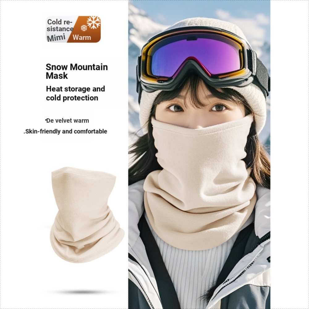 หน้ากากสกีหญิงฤดูหนาวกลางแจ้งหิมะ Landing Mountain Windproof Bib ผู้ชายขี่จักรยาน Magic Headscarf ป้
