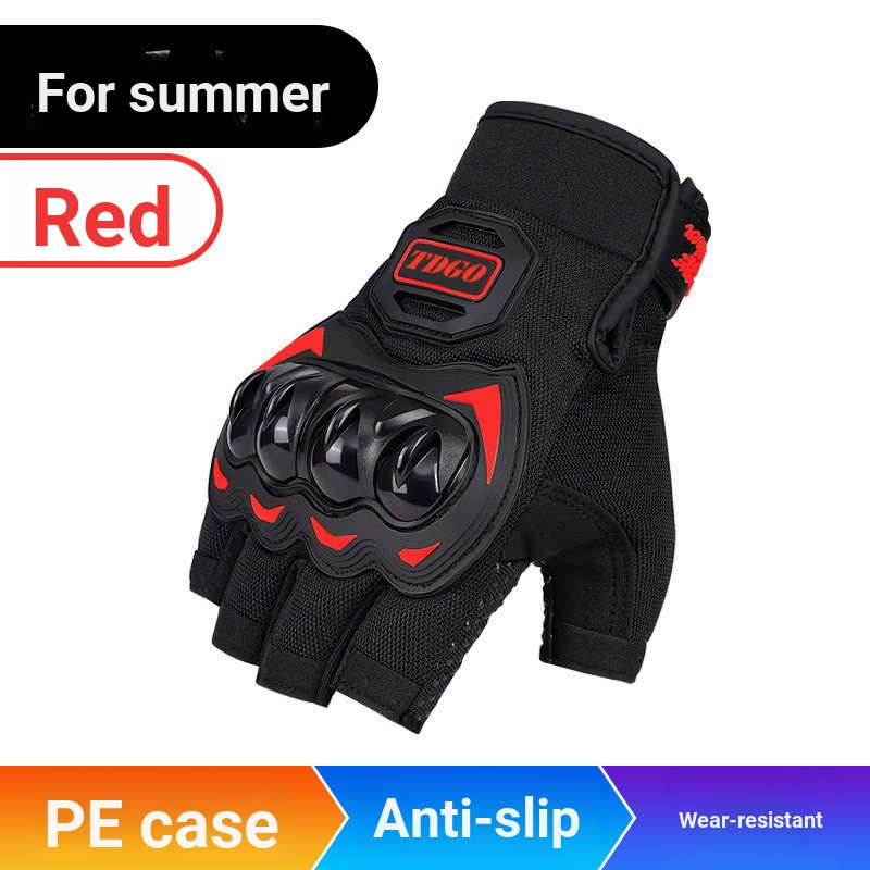 TDGO ถุงมือขี่จักรยานผู้ชาย Four Seasons Warm Cold-Proof กันน้ํา Anti-Slip Rider รถจักรยานยนต์ Off-R