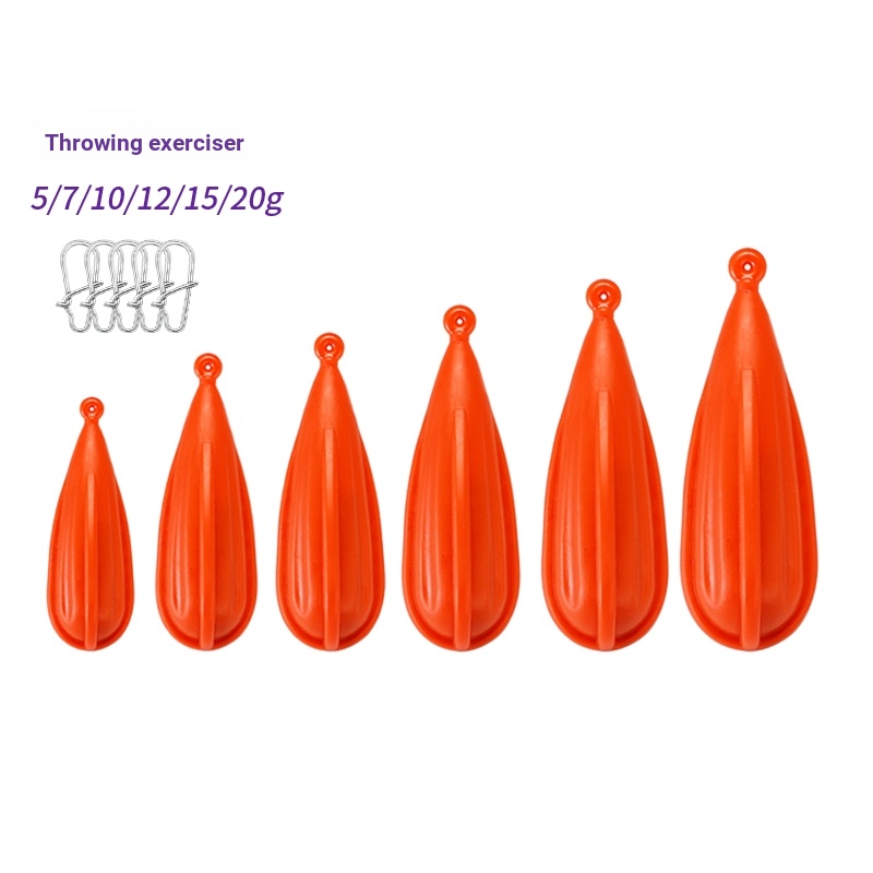 Lure อุปกรณ์ฝึกเหยื่อหยดน้ํา 7g/10g ชุด 5 ชิ้น ล้อช่วยฝึกโยนไกลพิเศษ