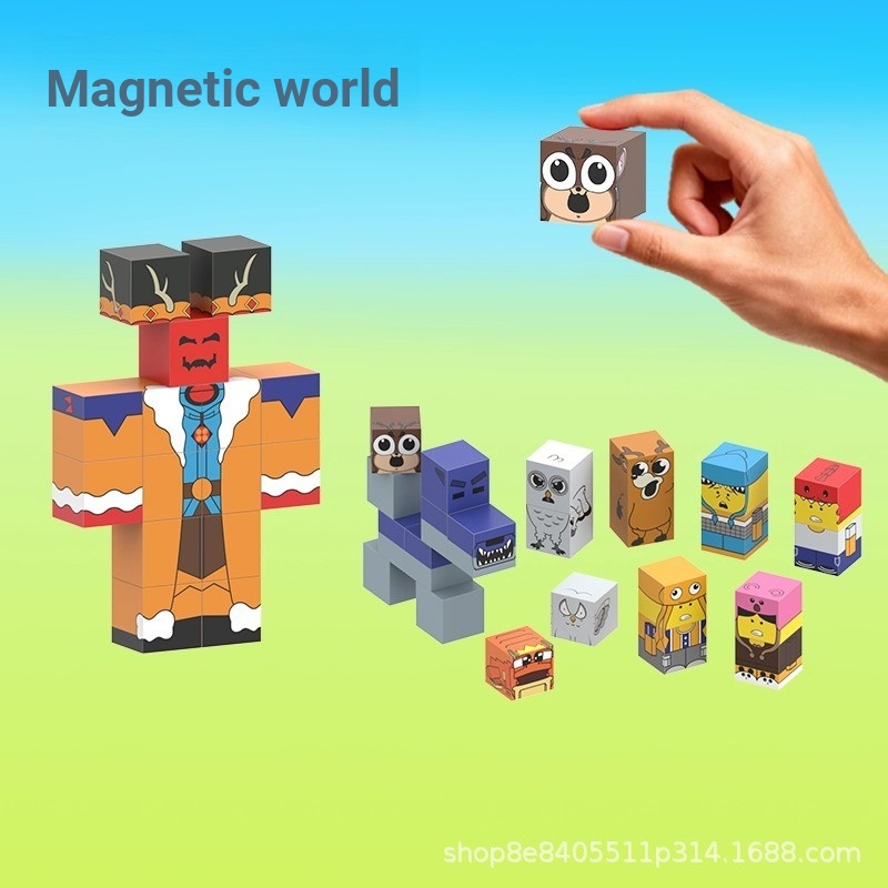 Forest 99 Nights 99 Nights Magnetic Cube บล็อกตัวต่อแม่เหล็กชุดประกอบแม่เหล็กปริศนาแม่เหล็กประกอบชาย